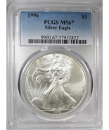 1996 Silver Eagle Doubled Die Obverse PCGS MS67 Coin AH378 - $469.07