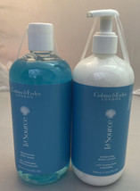 Crabtree & Evelyn La Source Hydrating Body Wash And Body Lotion Set 16.9 oz NEW - $49.99