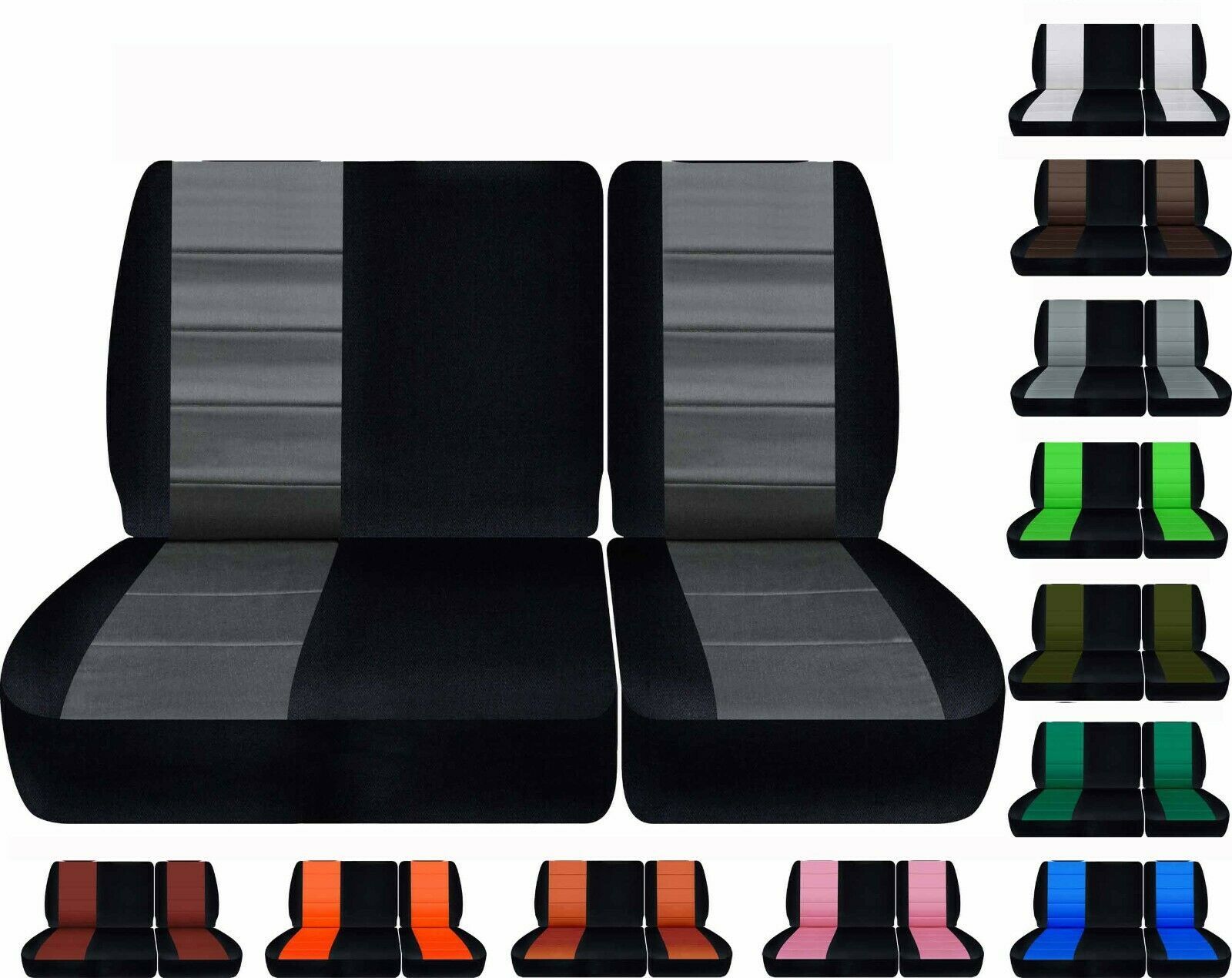 Fits 8891 Chevy C/K 1500 truck 40/60 front bench seat covers , NO