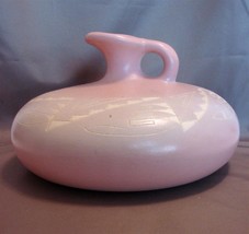 Artist Signed Navajo Mesa Verde Pottery Soft Pink Etched Water Vessel - $37.99