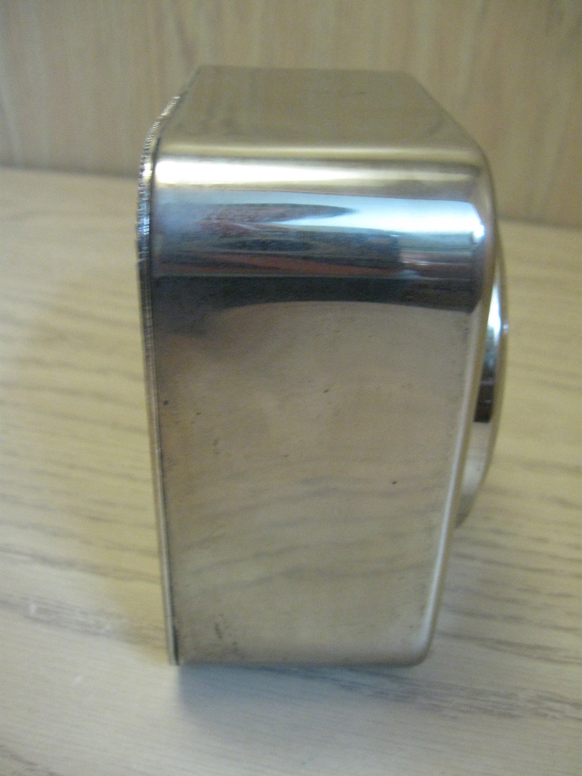 International Silver Co Table Square Clock Quartz Made In China Desk