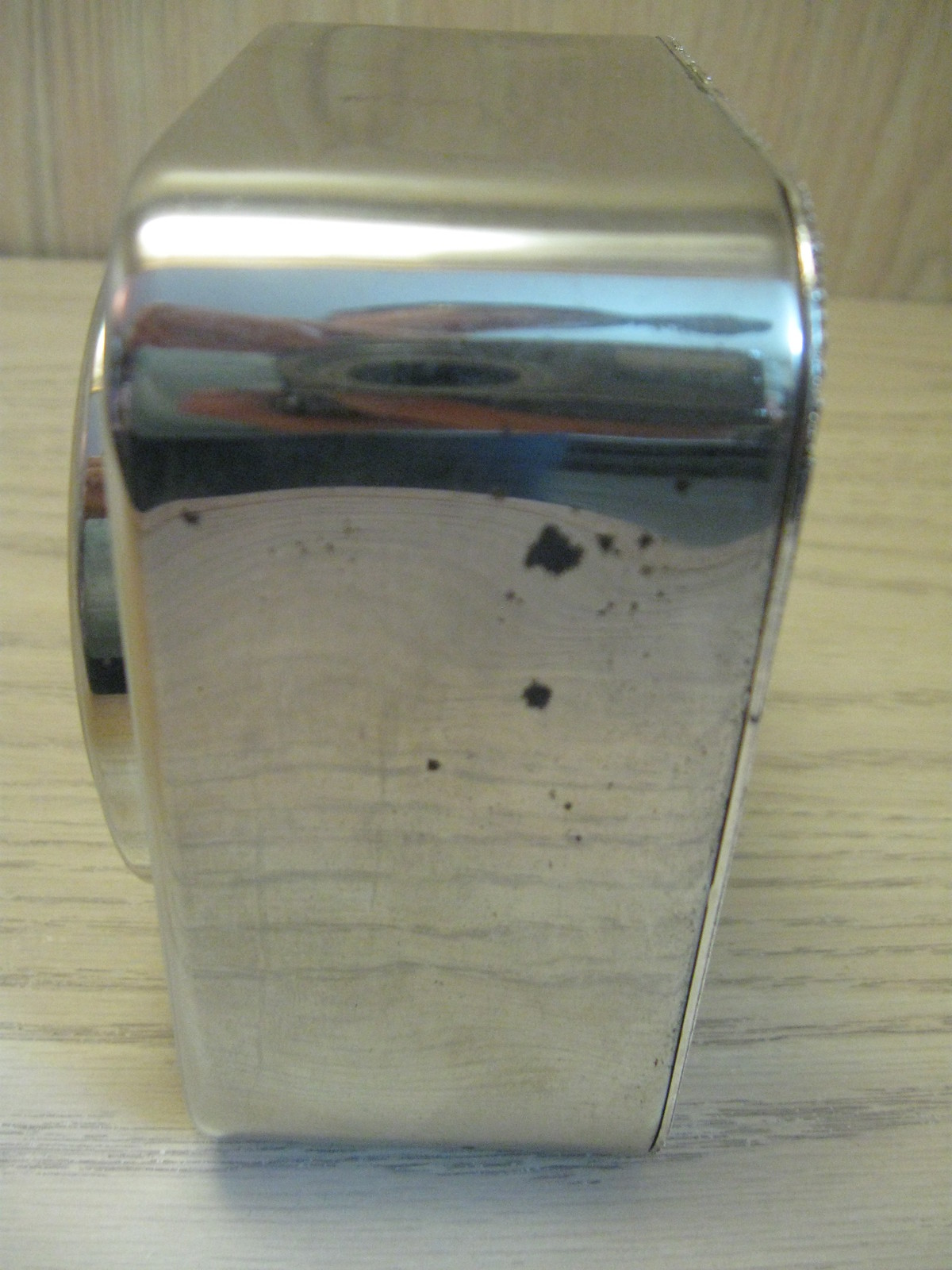 International Silver Co Table Square Clock Quartz Made In China Desk