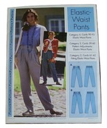 Elastic Waist Pants Pattern, Sizes 4 - 22, Sewing Step By Step # 012-052... - $10.00
