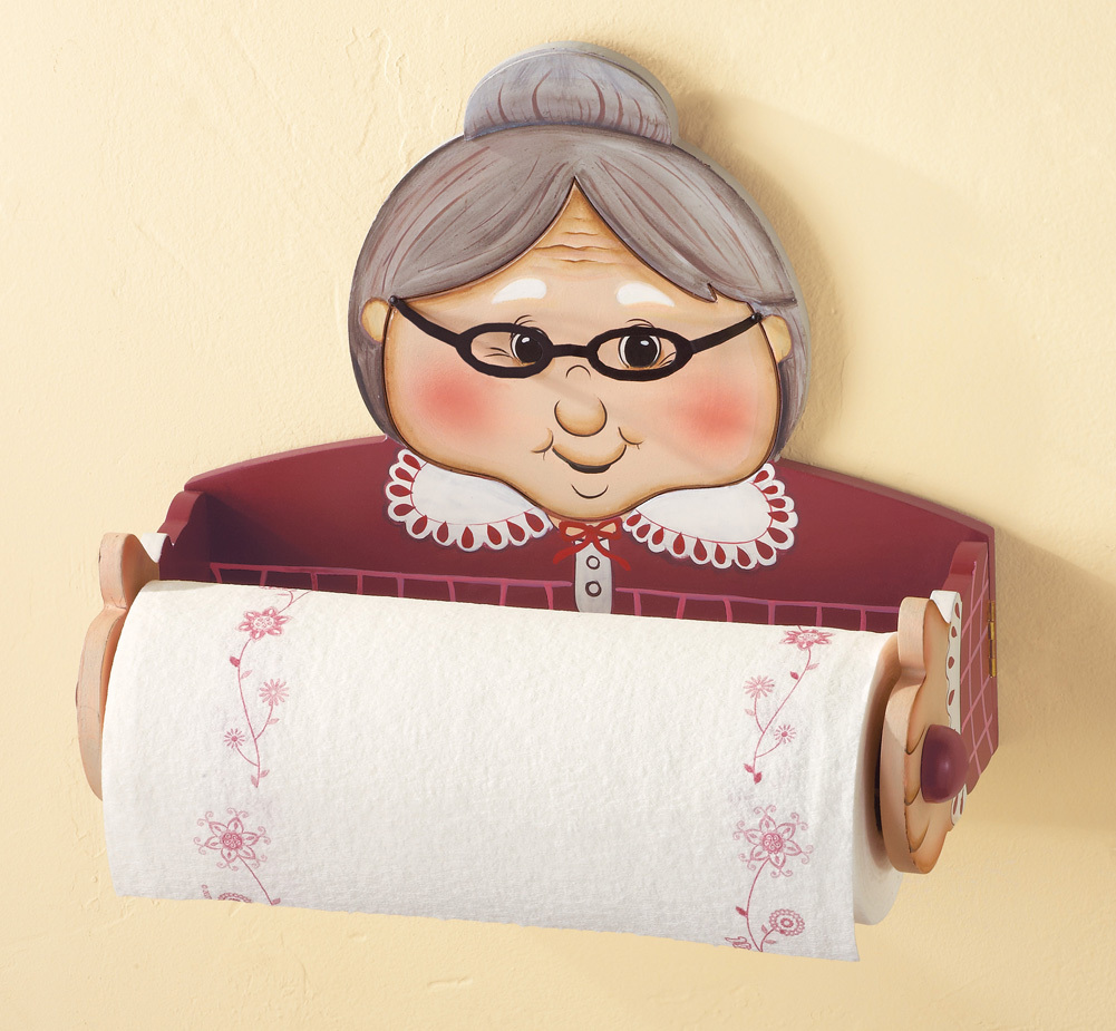 Granny Novelty Kitchen Paper Towel Holder Racks & Holders