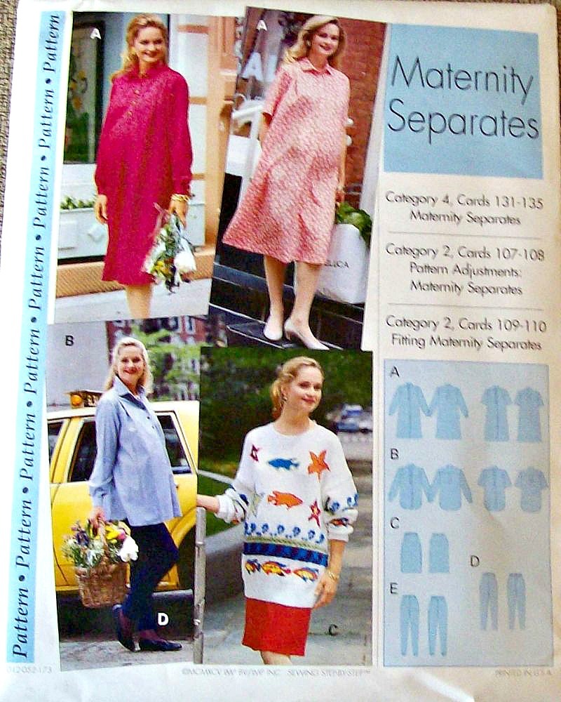 Womens Maternity Pattern Sizes 4 22 Sewing Step By Step 012 052 173 Sewing