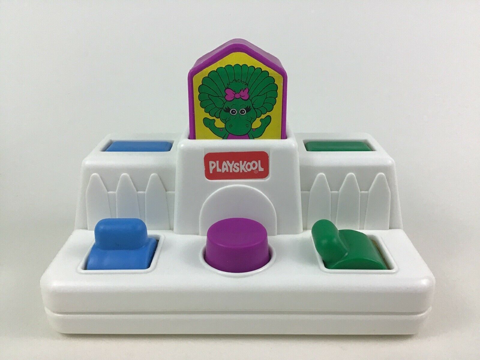 Barney and Friends Mini Poppin Pals Pop up Toy Playskool Vintage 1991