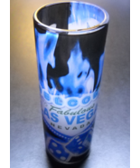 Las Vegas Shot Glass Welcome to Fabulous Las Vegas Tall Style Blue Wrap ... - $7.99