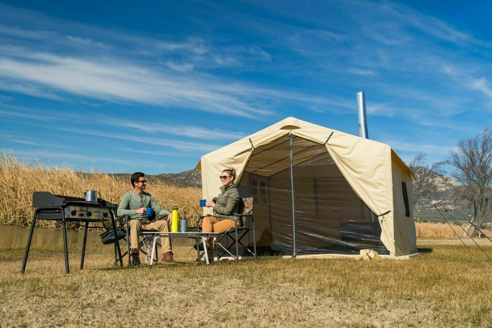 Ozark Trail 12x10 Wall Tent North Fork Outfitter with Stove Jack