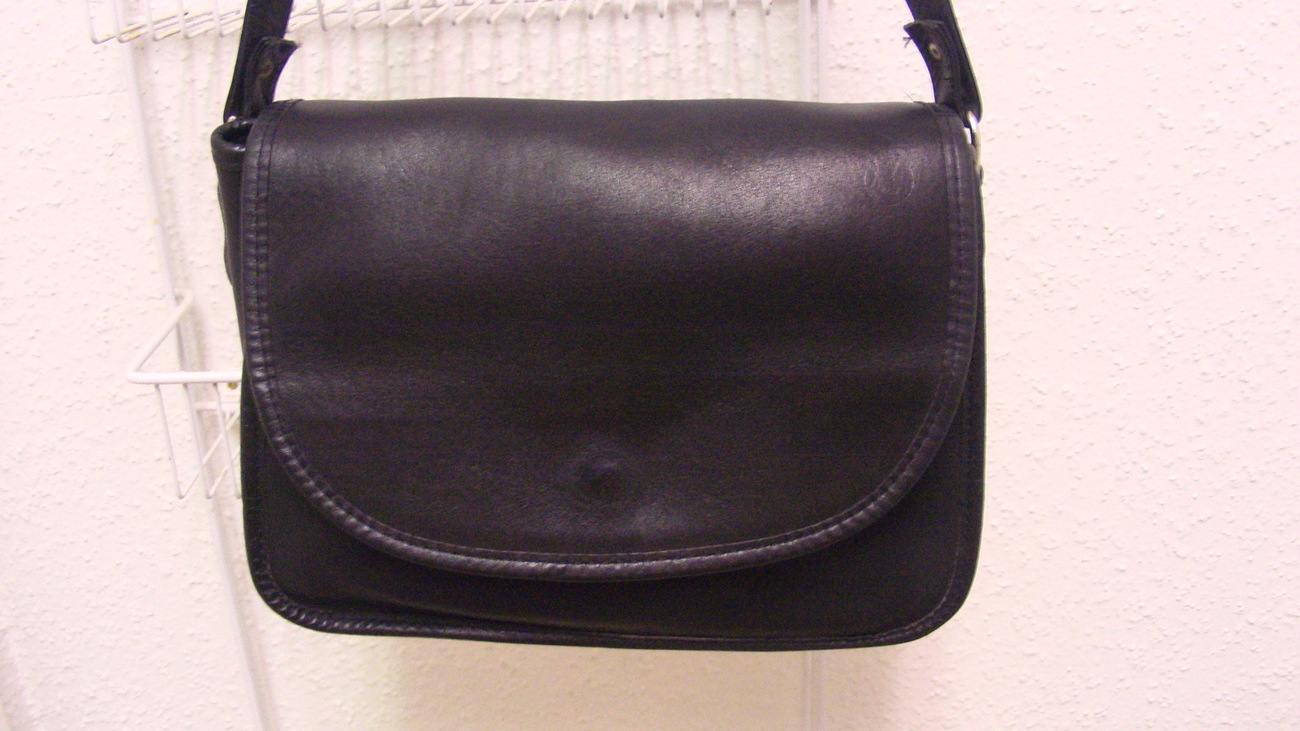 Medium Zippi Handcrafted Black Cross Body Over Shoulder Leather Bag. Made in USA - Handbags & Purses
