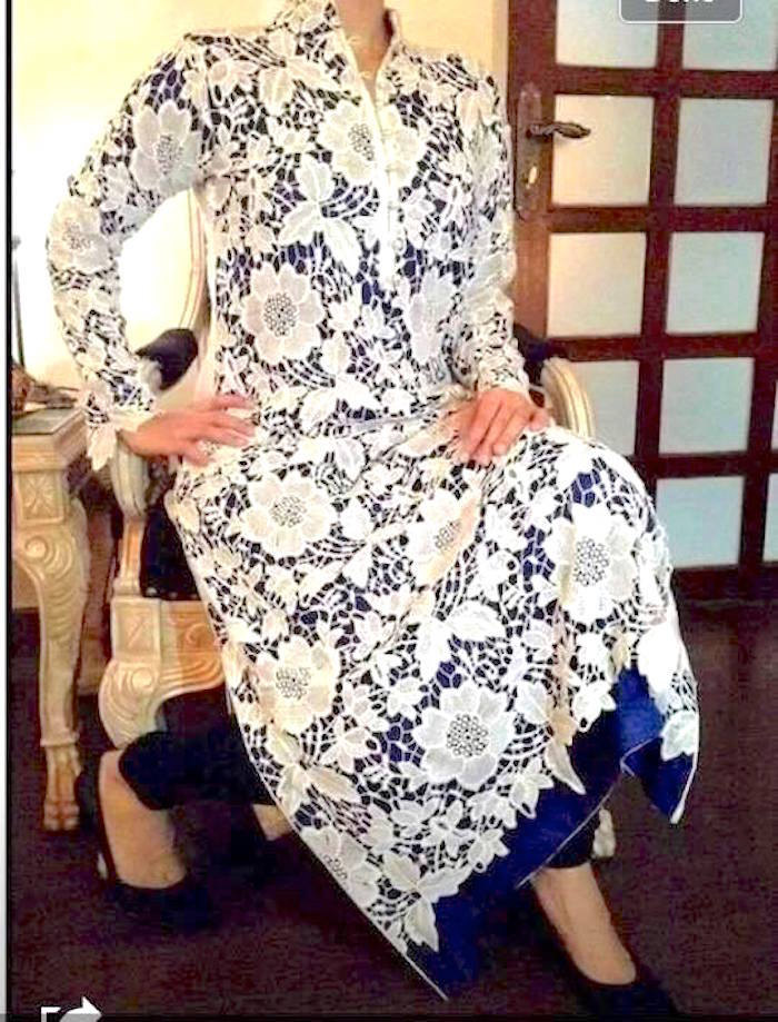 shalwar kameez design with lace