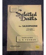 Selected Duets for Saxaphone Vol 1 H. Voxman Easy Medium Tuition Music Book - $7.95