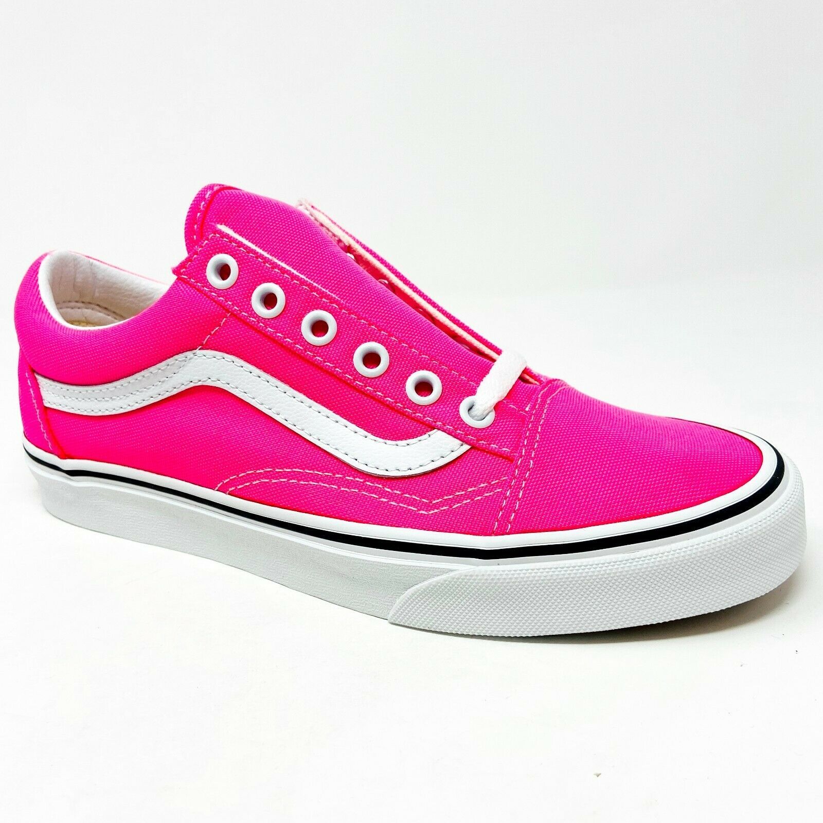 Primary image for Vans Old Skool (Neon) Knockout Pink True White Womens Classic Sneakers