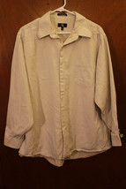Calvin Klein Men's Beige Dress Shirt - Size XL 17.5 34/35 - $9.99