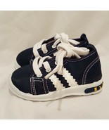 Sneakers Blue White Boys Size 6  Laces  Happy Kids Toddler - $9.99