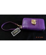 Juicy Couture Signature Leather Tech Wristlet,Crushed Berry - $57.92