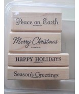 Stampin' Up! - Stampin Up - Four the Holidays, stamp set of 4 - $17.59