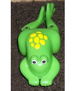 bath toy plastic wind up swimming frog green yellow  - $22.00