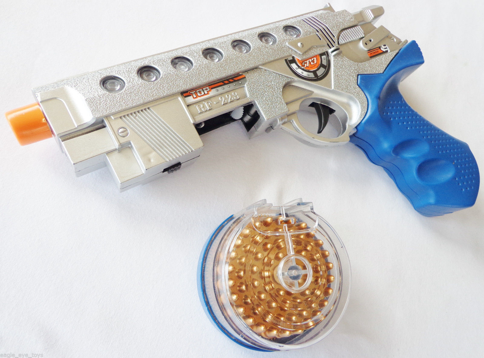 2x Toy Weapons Light Up Sabre /& 9MM Machine Pistol w// Flashing Light /& Sound