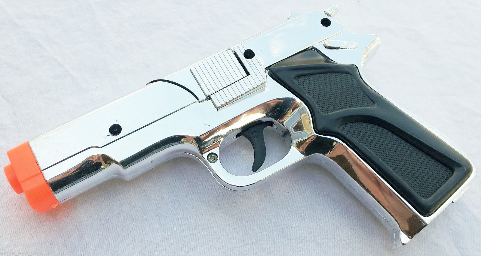 Toy Guns Military AR15 Dart Rifle Silver 9MM Pistol Cap Gun SAFE