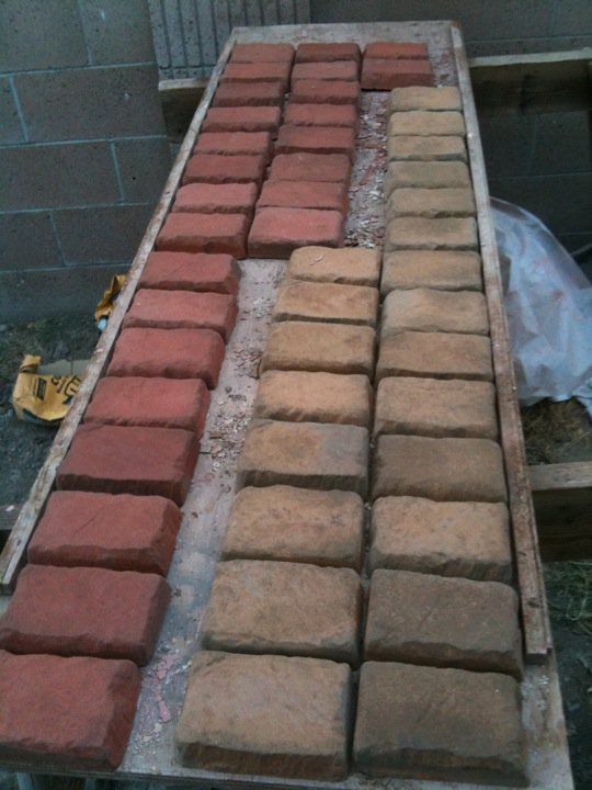 Paver Molds (36) 4x6x1.5" Make 100s Concrete Cobblestone Wall, Patio