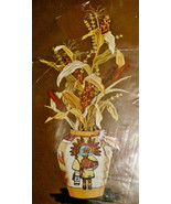 Indian Summer Maize Sunset Stitchery Embroidery Kit 2289 20x40 1978 - $33.27