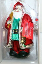 Department 56 Hand-Blown Mercury Glass 9"H Santa Claus Ornament ~ New in box - $42.99