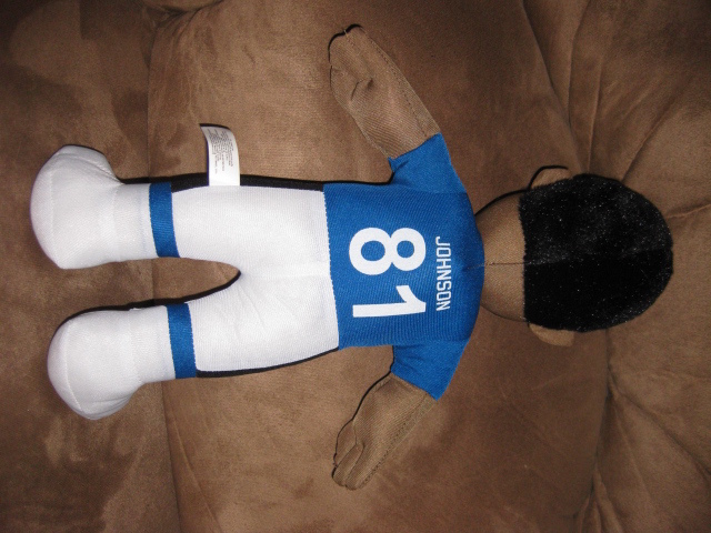 NFL Detroit Lions #81 Calvin Johnson Plush Football Man Doll, Some Light  Soiling On White, Good Condition, 15H Auction