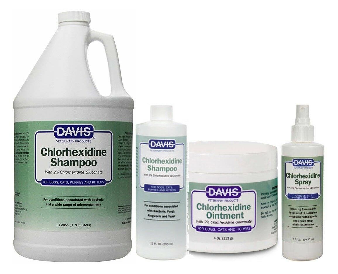 Chlorhexidine Soothe Wounds Pet Skin Conditions Choose Spray Ointment