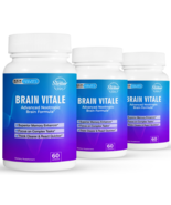 3 Pack Brain Vitale, advanced nootropic brain formula-60 Capsules x3 - $98.99
