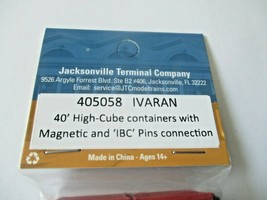 Jacksonville Terminal Company #405058 IVARAN 40' Hi-Cube Container N-Scale image 2