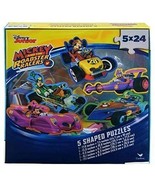 Disney Mickey Mouse 5-Shaped Puzzle Pack - 5x 24 Piece Puzzles - £22.10 GBP