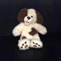 Build-A-Bear BAB Fluffy Puppy Shaggy Dog 16" Tan/Brown Retired 2013 Heart - $29.65