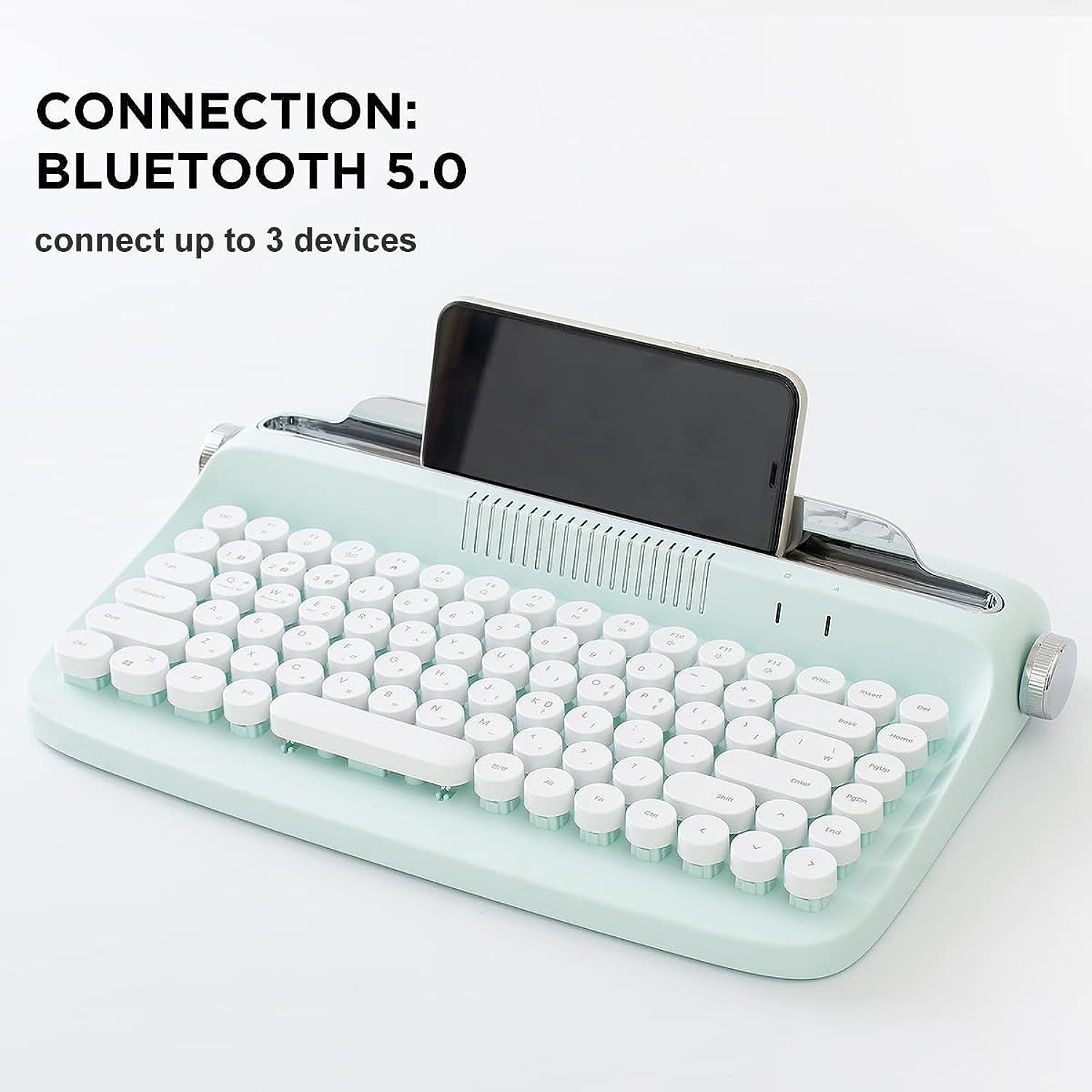 Actto B303 Wireless Typewriter Keyboard, Retro Bluetooth Aesthetic