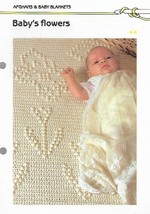Butterflies Flowers Tufted Baby Blanket to Crochet Pattern Quick & Easy Crochet - $4.49