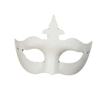 Panda Superstore Set Of 10 White Eye Mask Painting Mask Diy Paper Mask Halloween - $19.84