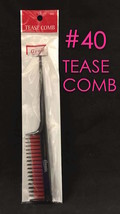 ANNIE TEASE COMB #40 UNIQUE 3 ROWS TOOTH COMB FOR TEASING WITH RAT TAIL #40 - $2.76