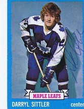 Darryl Sittler 1973 Topps Autograph #132 Maple Leafs