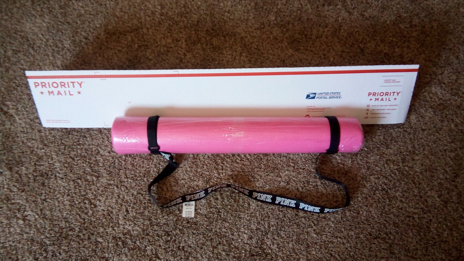 victoria's secret pink yoga mat