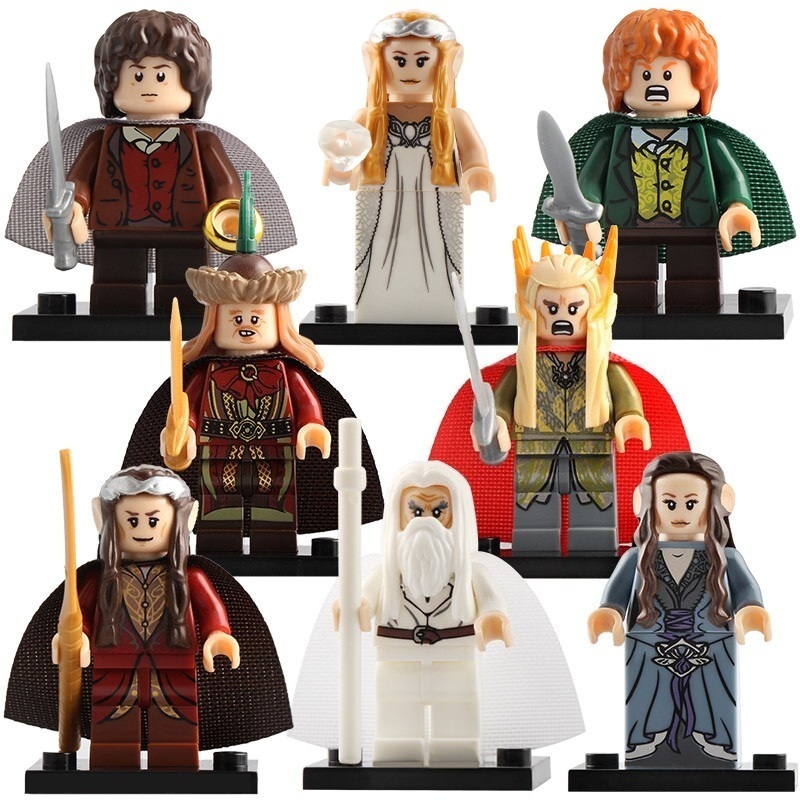 8pcs/set The Lord of the Rings Galadriel Gandalf Thranduil Elrond ...