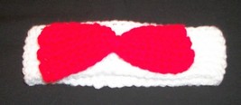 Brand New Handmade Crocheted Red Dog Bow Tie Fancy Dapper Collar MEDIUM - $10.49