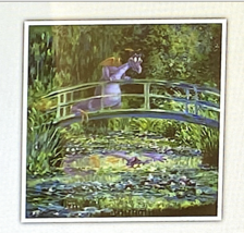 Disney Epcot Figment Monet Purple Dragon Art Print 18 x 18