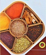 Masala Rangoli Box Dabba Spice Jar Container Racks Multi Colour Free Shipping - $13.66