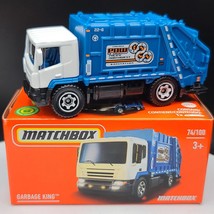 Matchbox Garbage Truck Blue Perfect Birthday Gift Rare Miniature Collect... - $12.99