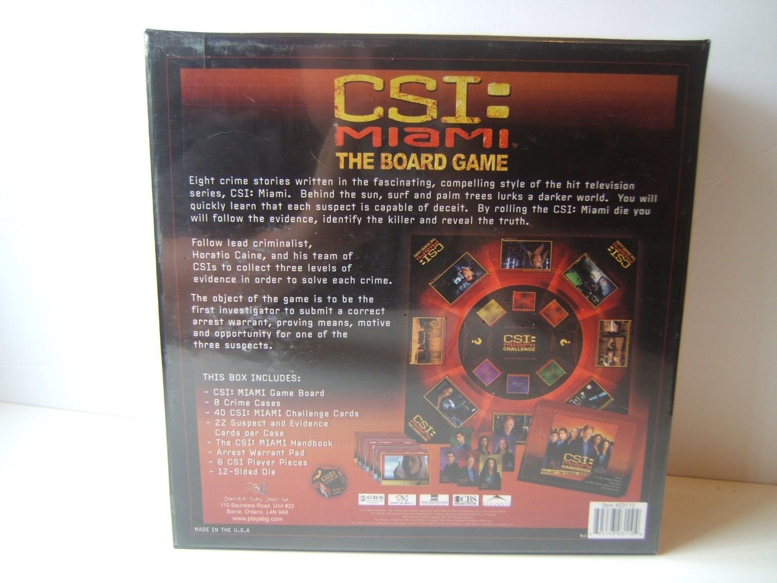 CSI MIAMI BOOSTER PACK 3 New Crime Stories For Board Game Or On Its Own NEW 