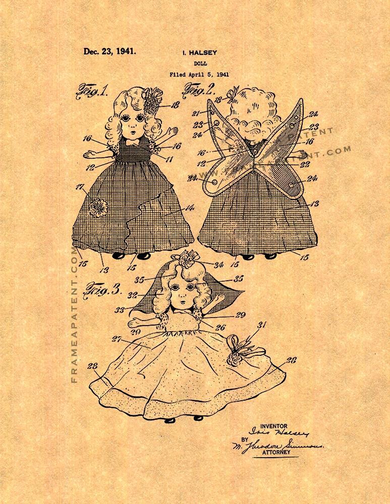 Doll Patent Print
