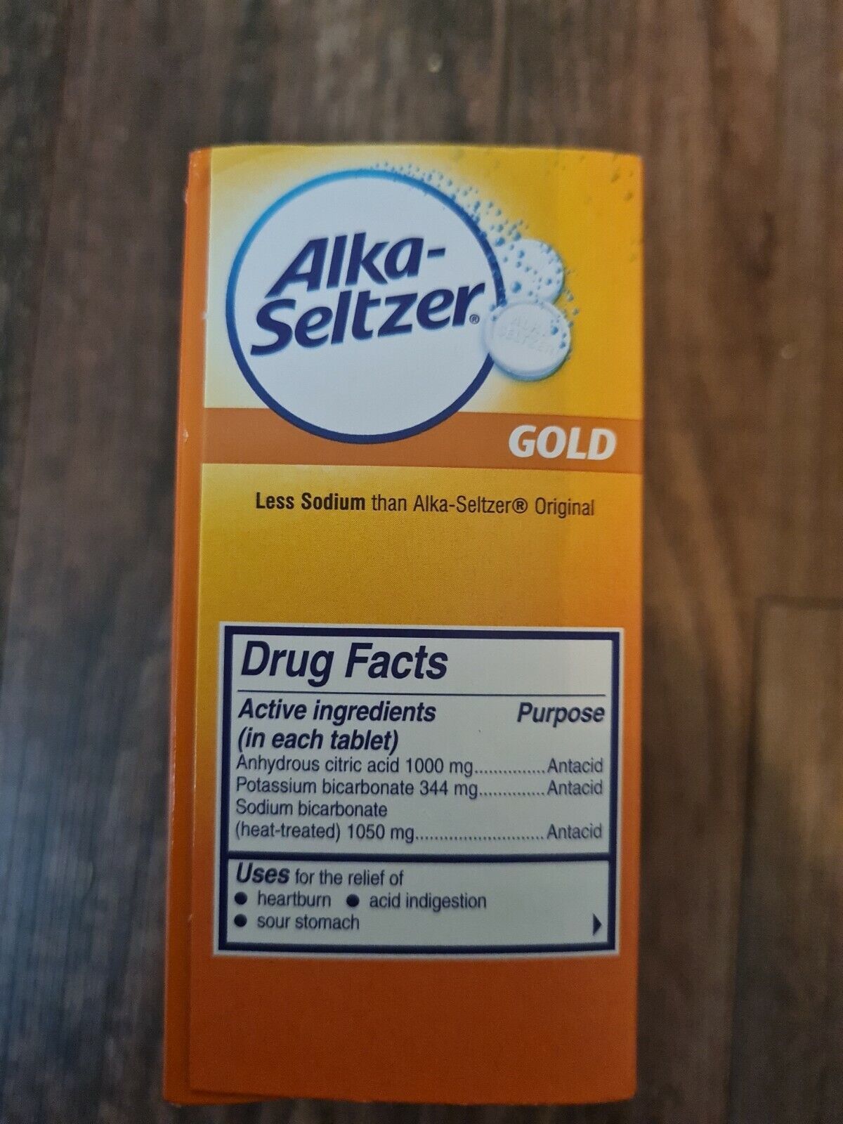 AlkaSeltzer Gold Antacid Relief Effervescent Tablets 36 Count Over