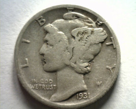 1931-D MERCURY DIME FINE+ F+ NICE ORIGINAL COIN FROM BOBS COINS FAST SHI... - $20.00