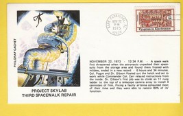 PROJECT SKYLAB 3rd SPACEWALK REPAIR PHILGRAPH CAPE CANAVERAL 11/22/1973 - £1.47 GBP