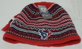 Reebok Onfield NFL Licensed Houston Texans Tassel Winter Cap image 1