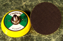 TWO 2 inch Hook and Loop Replacement SANDING PADS 1/4"x 20 15,000RPM  - $7.99